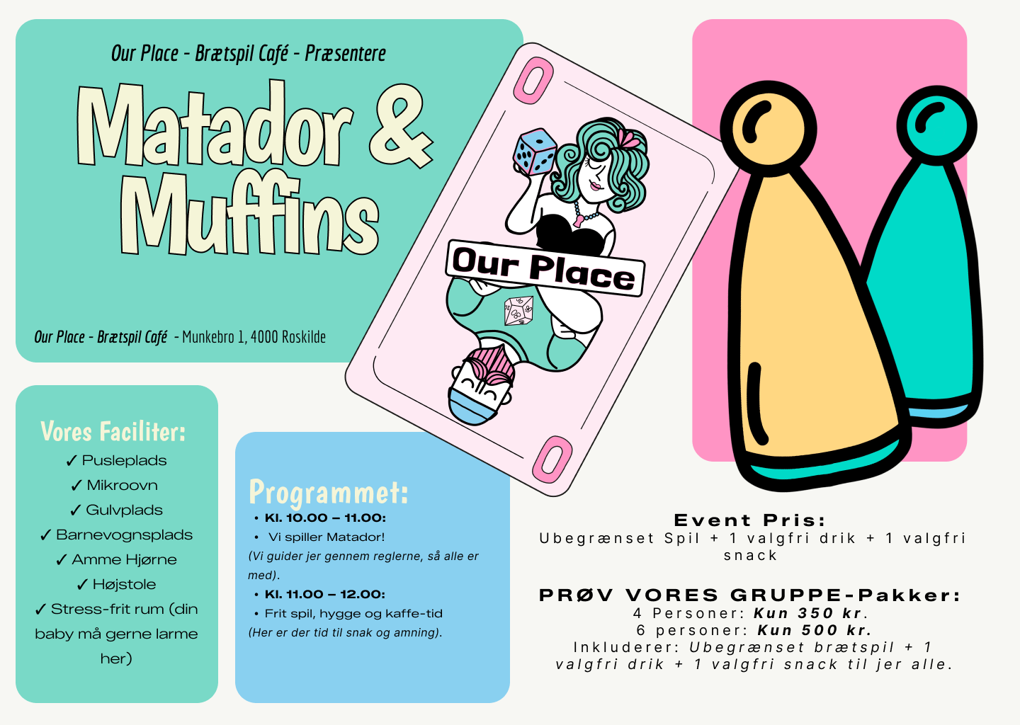 Puslebord faciliteter